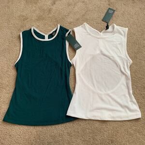 Wild Fable Women’s Activewear Racerback Ribbed Tank Tops XS 2pcs